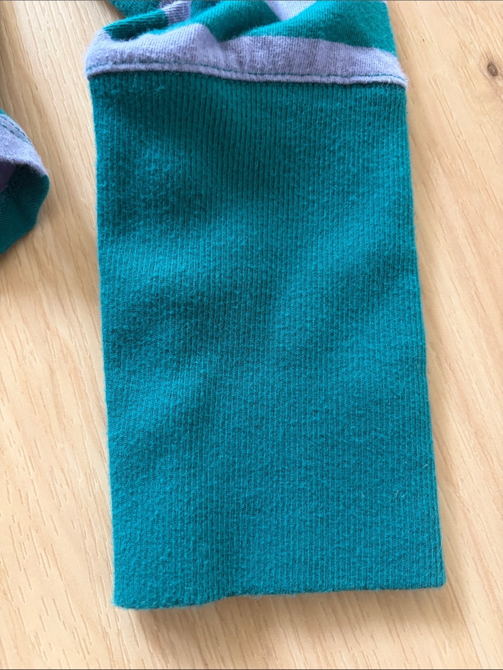 Maeve Green and Purple Striped Long Sleeve Tee - Picture 5 of 5